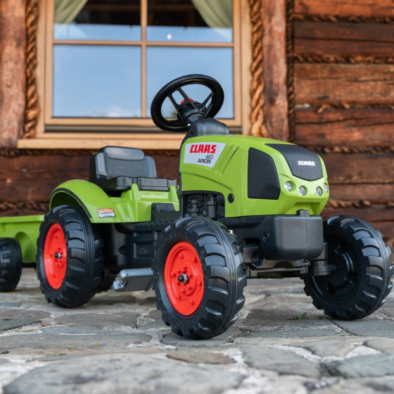 Traktor na pedały z przyczepą Claas / Falk