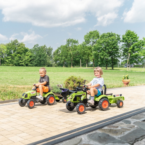 Traktor na pedały z przyczepą Claas / Falk