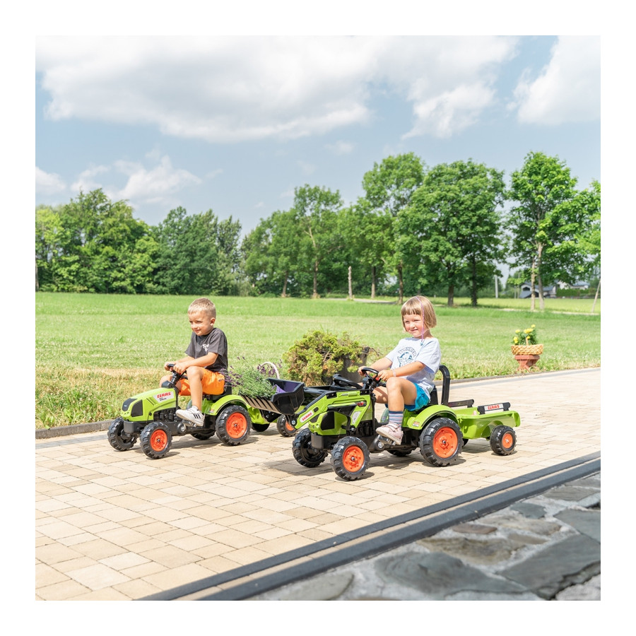 Traktor na pedały z przyczepą Claas / Falk