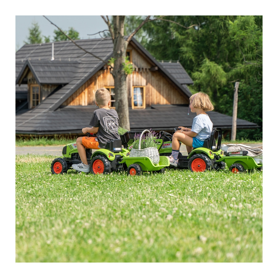 Traktor na pedały z przyczepą Claas / Falk