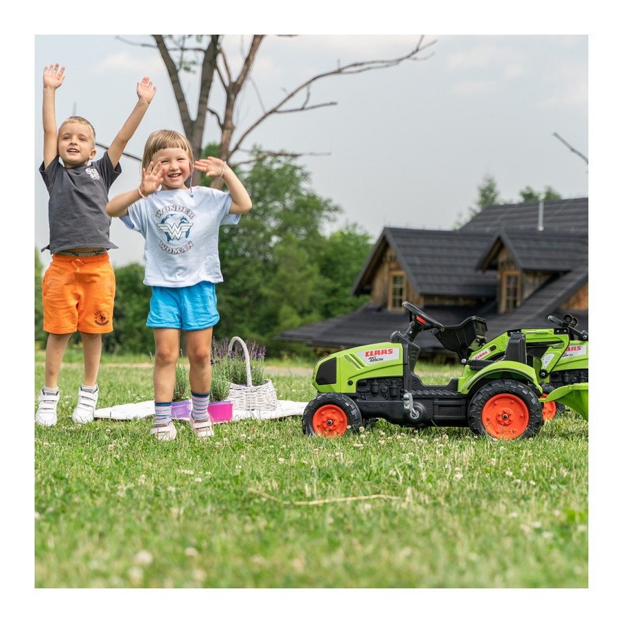 Traktor na pedały z przyczepą Claas / Falk