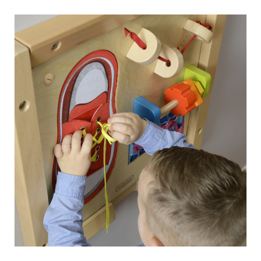 Tablica edukacyjna Nauka sznurowania / Masterkidz