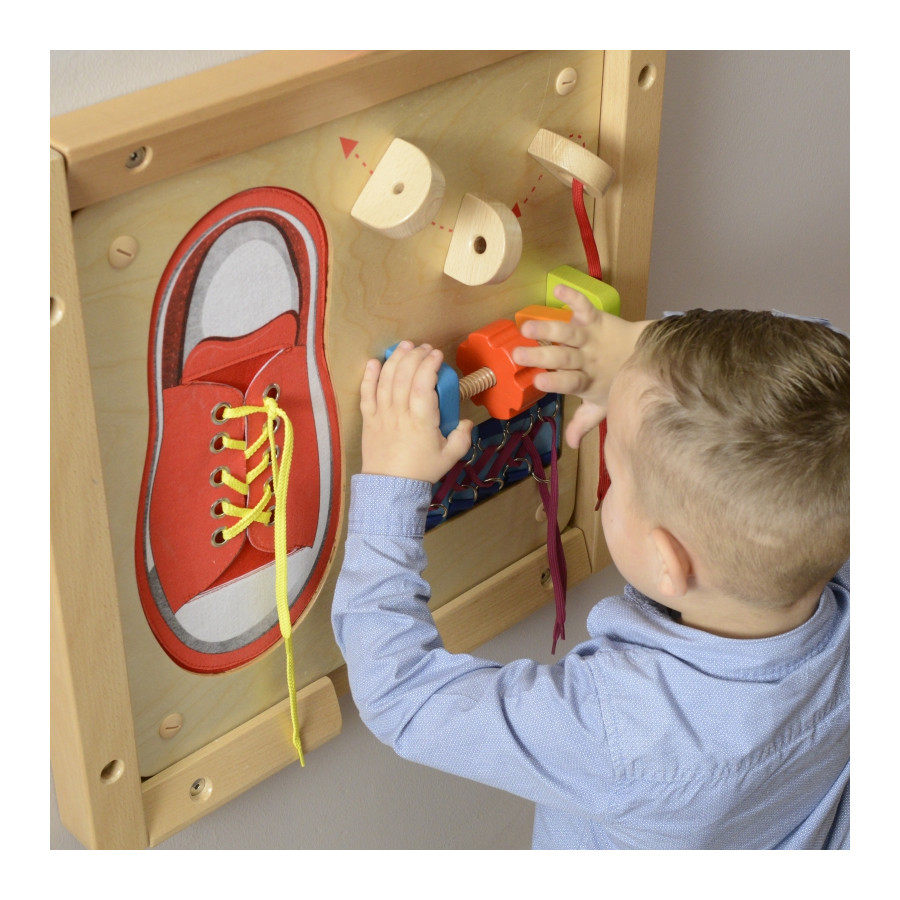 Tablica edukacyjna Nauka sznurowania / Masterkidz