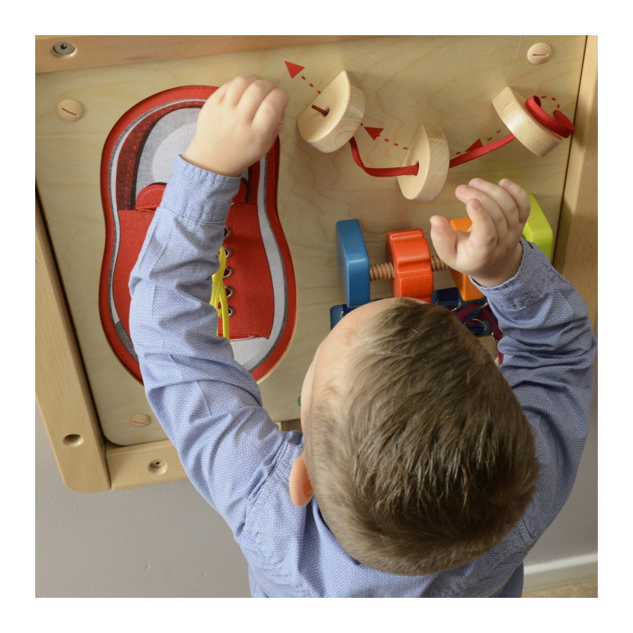 Tablica edukacyjna Nauka sznurowania / Masterkidz