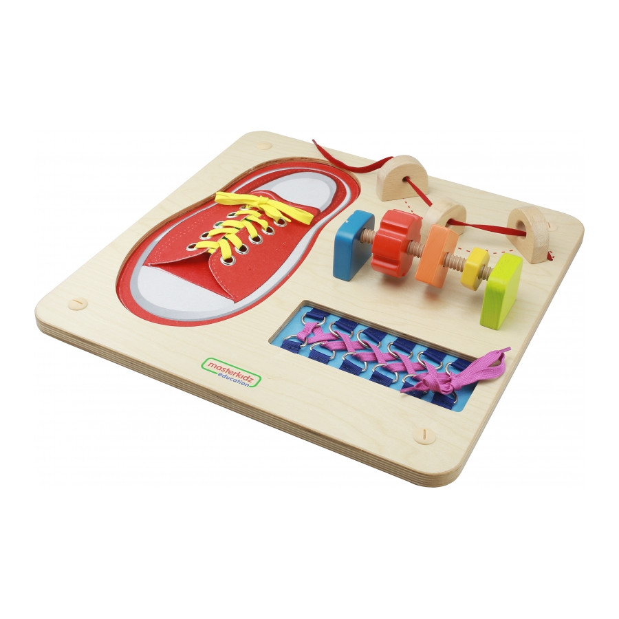 Tablica edukacyjna Nauka sznurowania / Masterkidz