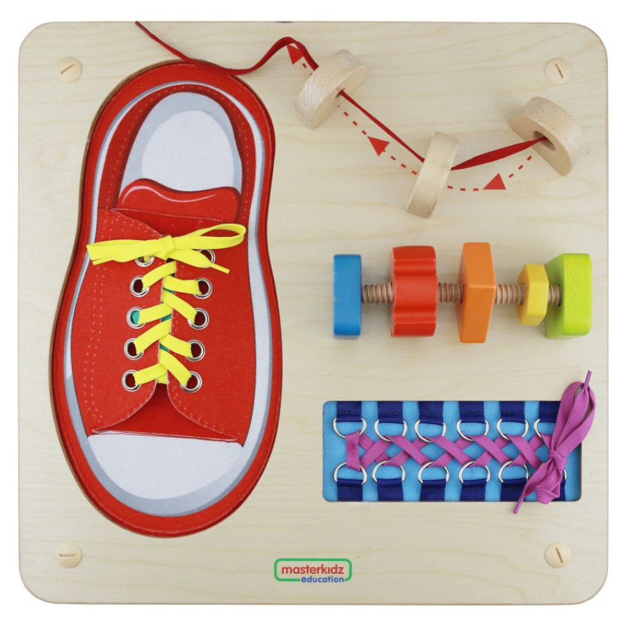 Tablica edukacyjna Nauka sznurowania / Masterkidz