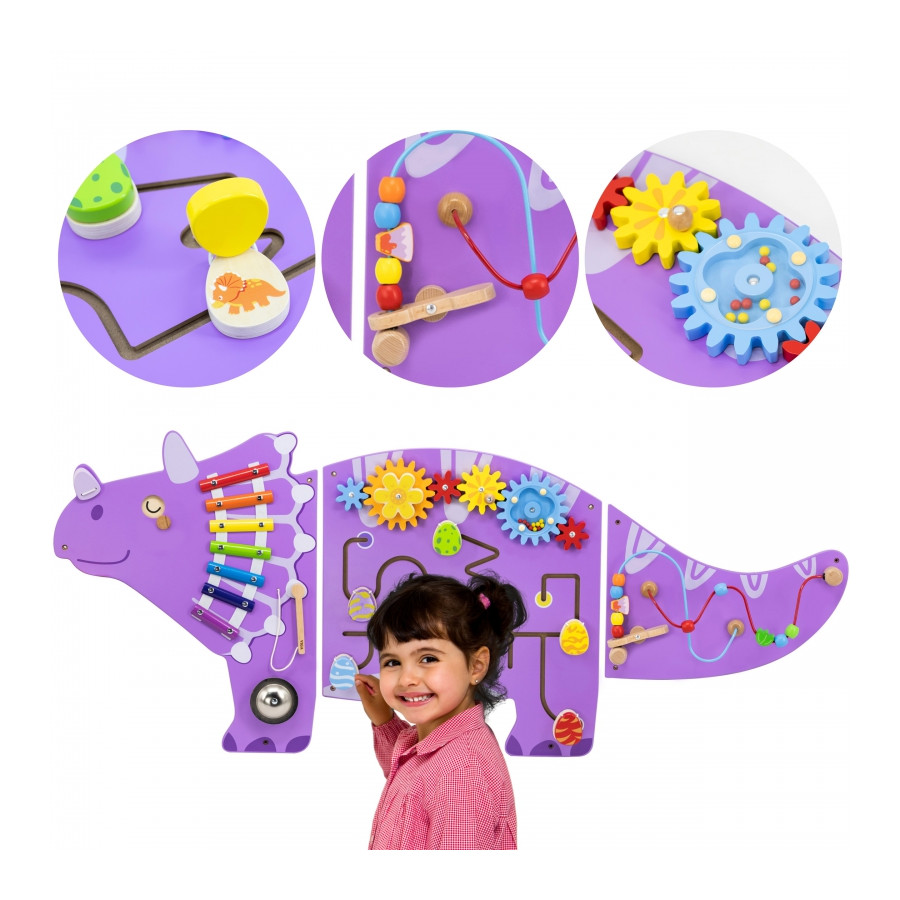 Tablica sensoryczno-manipulacyjna Triceratops / Viga