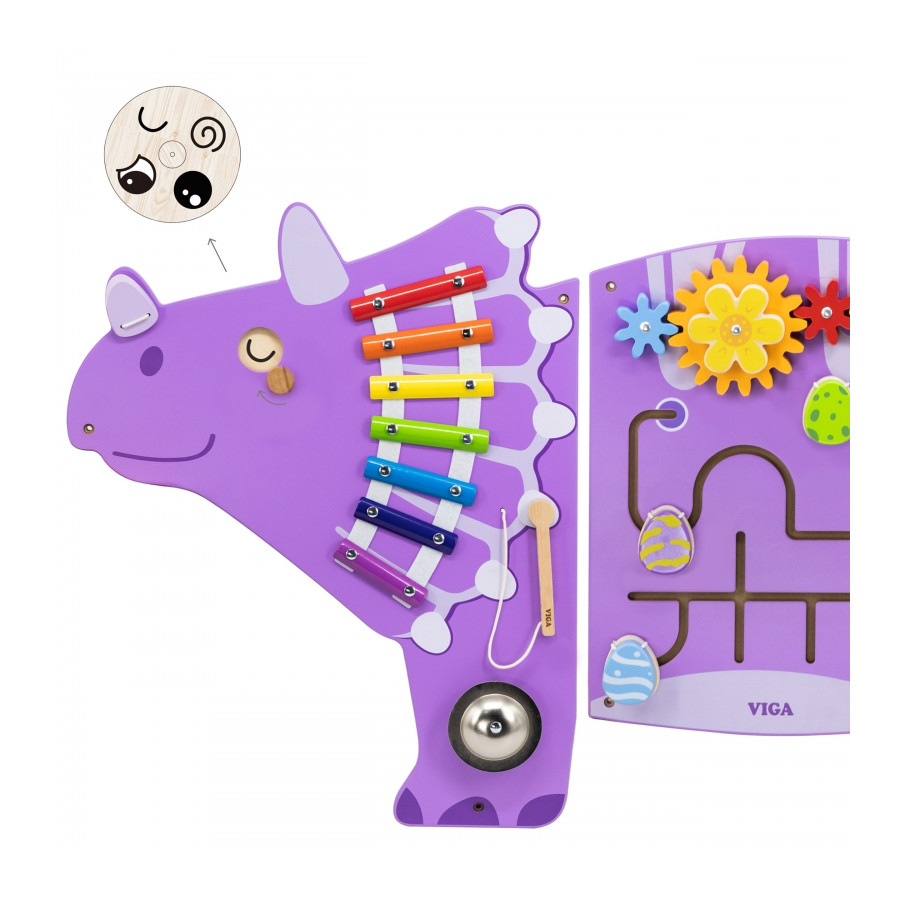 Tablica sensoryczno-manipulacyjna Triceratops / Viga