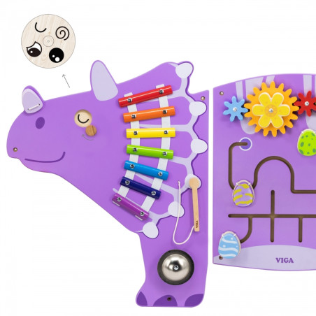 Tablica sensoryczno-manipulacyjna Triceratops / Viga