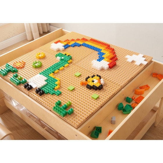 Zestaw klocków konstrukcyjnych do tablicy STEM 563 el. / Masterkidz