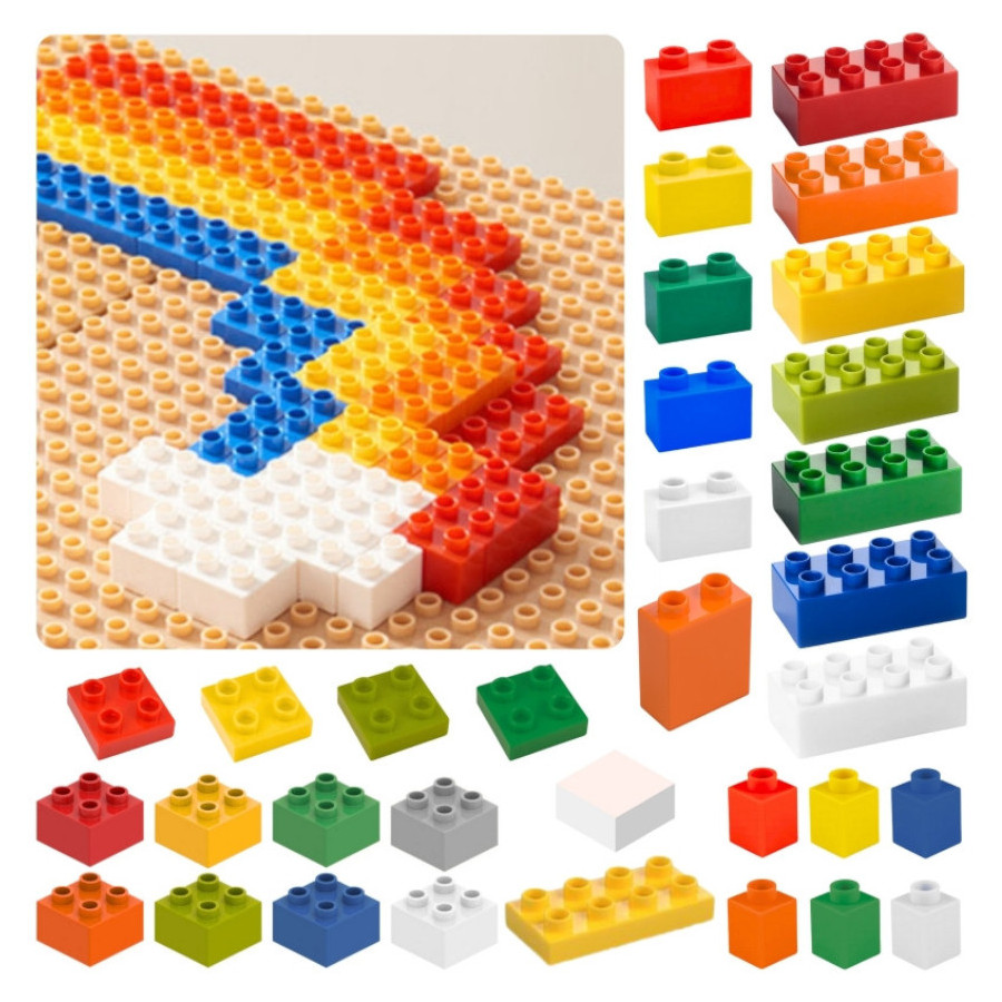 Zestaw klocków konstrukcyjnych do tablicy STEM 563 el. / Masterkidz