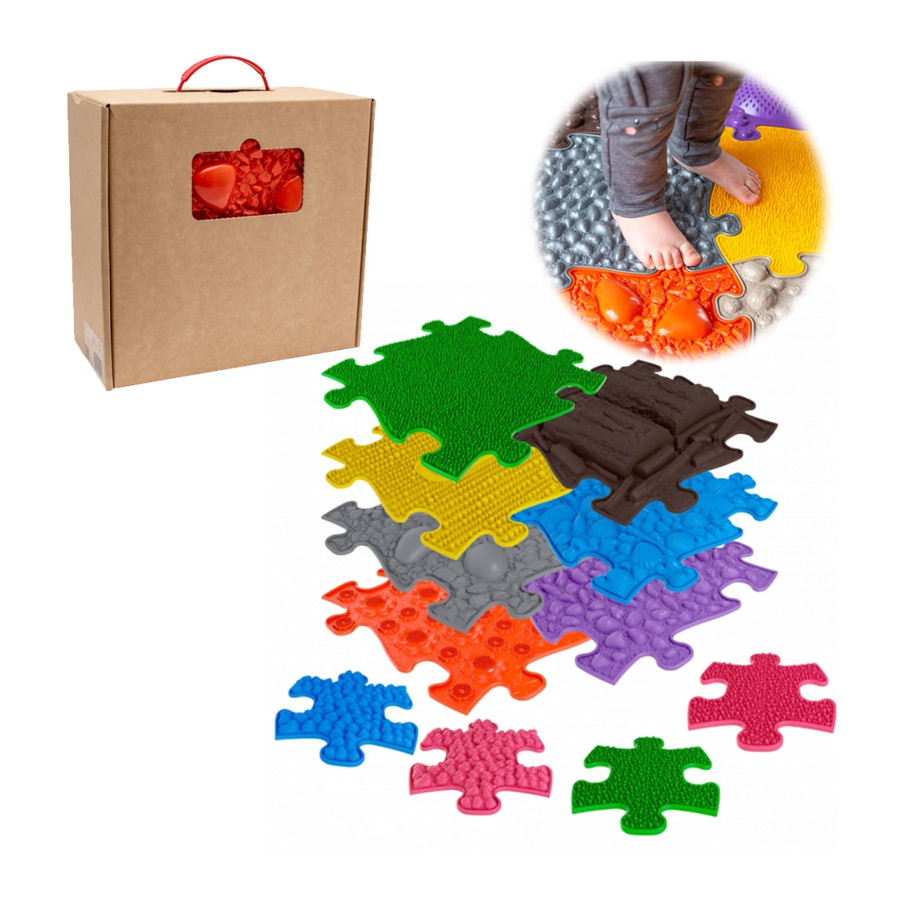 Ścieżka sensoryczna Puzzle 7 el. + 4 el. małe / Woopi