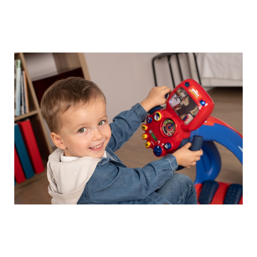 Symulator jazdy ze światłem i dźwiękiem Spidey / Smoby