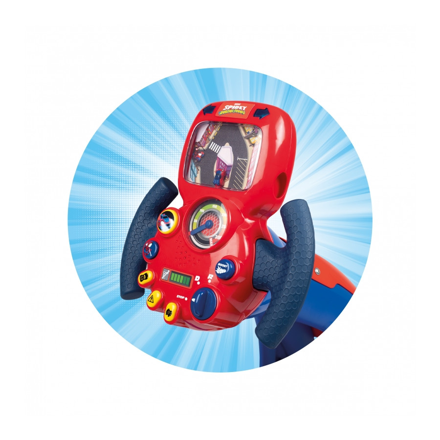 Symulator jazdy ze światłem i dźwiękiem Spidey / Smoby