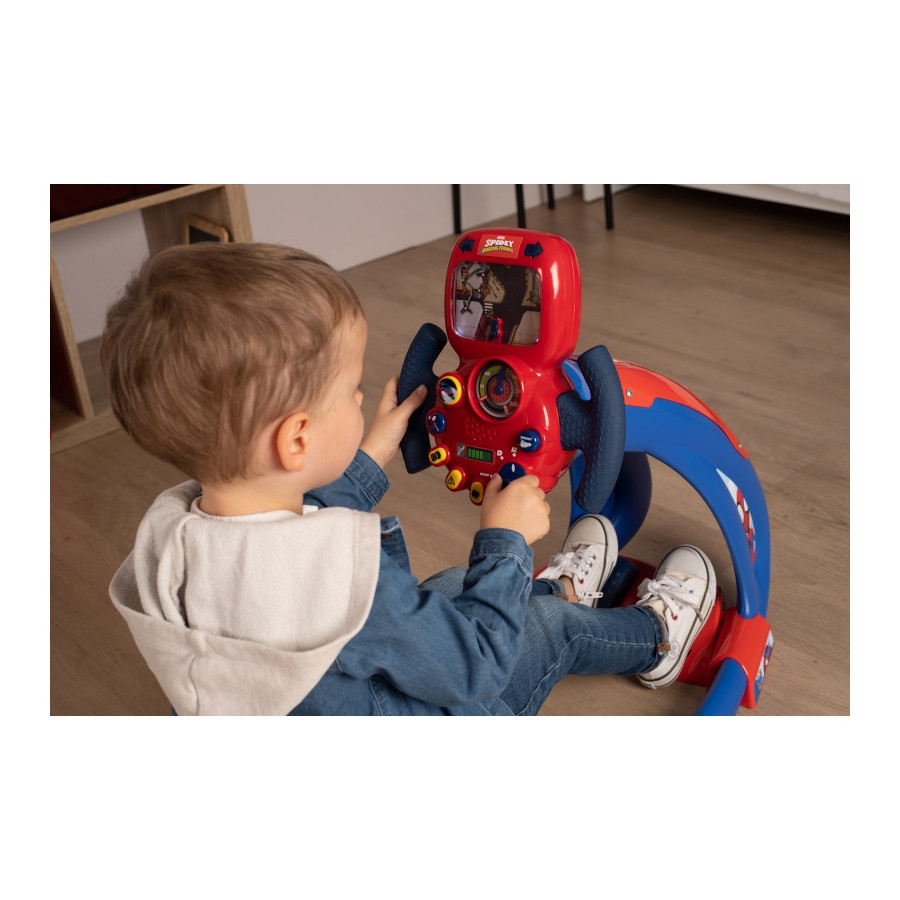 Symulator jazdy ze światłem i dźwiękiem Spidey / Smoby