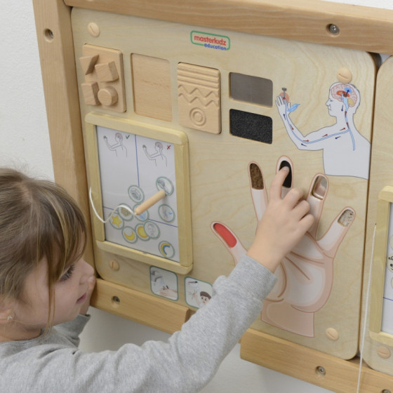 Tablica Edukacyjna Zmysł Dotyku / Masterkidz