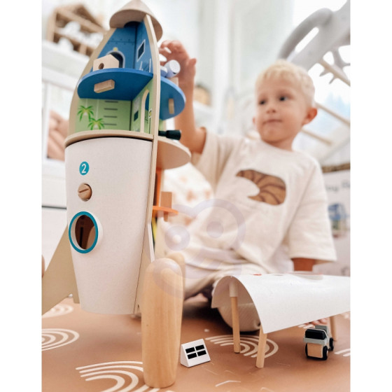 Domek dla lalek Rakieta kosmiczna + figurki i akcesoria / Classic World