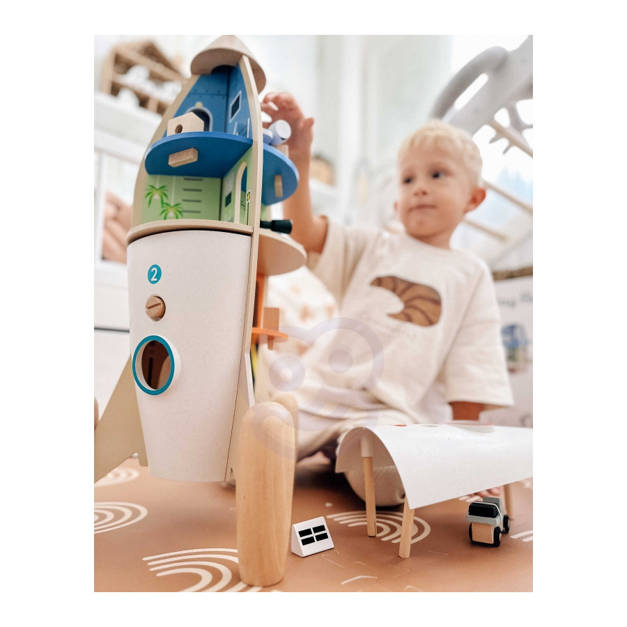 Domek dla lalek Rakieta kosmiczna + figurki i akcesoria / Classic World