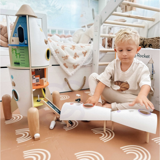Domek dla lalek Rakieta kosmiczna + figurki i akcesoria / Classic World