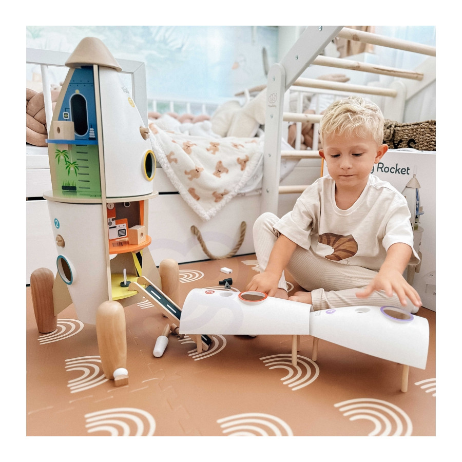 Domek dla lalek Rakieta kosmiczna + figurki i akcesoria / Classic World