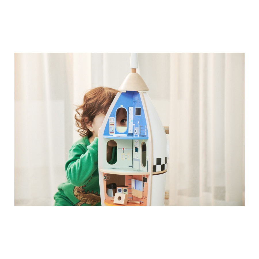Domek dla lalek Rakieta kosmiczna + figurki i akcesoria / Classic World