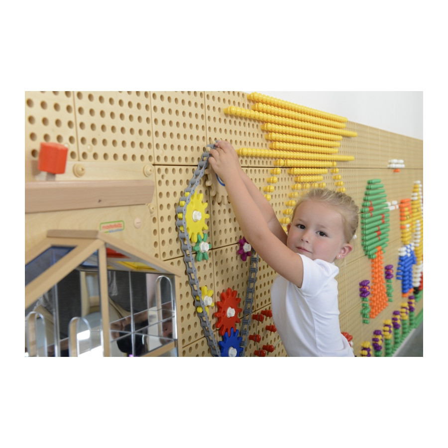 Koła zębate i łańcuch do tablicy STEM 79 el. / Masterkidz
