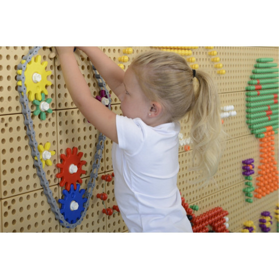 Koła zębate i łańcuch do tablicy STEM 79 el. / Masterkidz