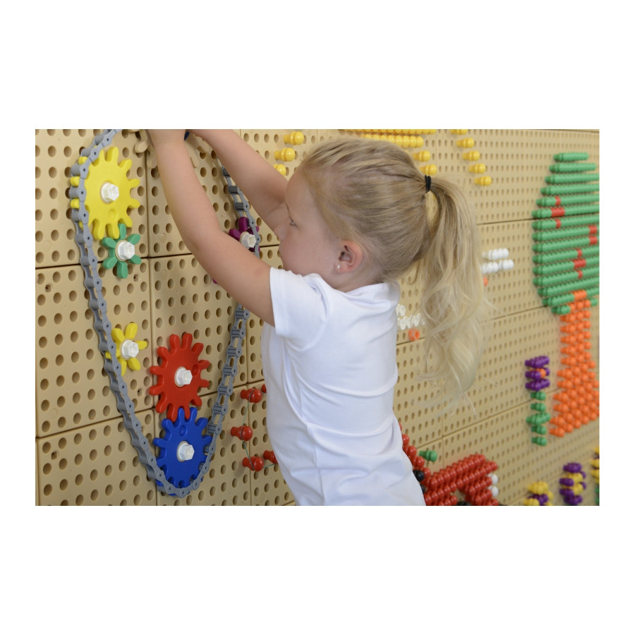 Koła zębate i łańcuch do tablicy STEM 79 el. / Masterkidz