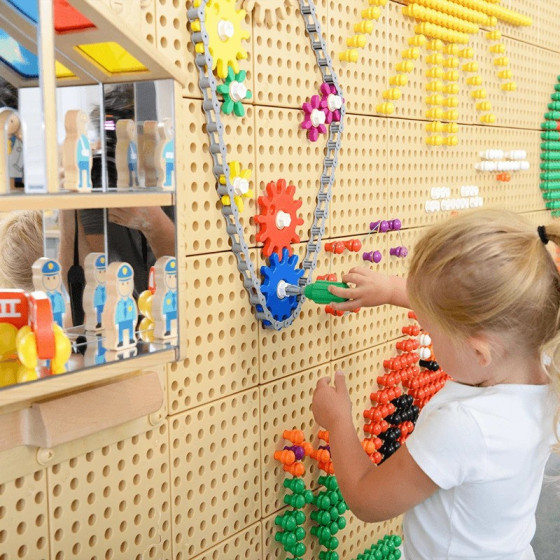 Koła zębate i łańcuch do tablicy STEM 79 el. / Masterkidz