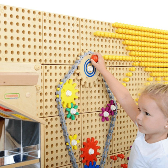 Koła zębate i łańcuch do tablicy STEM 79 el. / Masterkidz