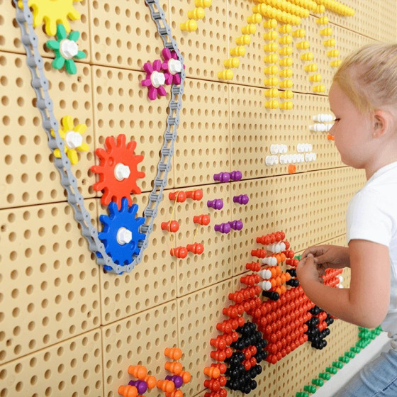 Koła zębate i łańcuch do tablicy STEM 79 el. / Masterkidz