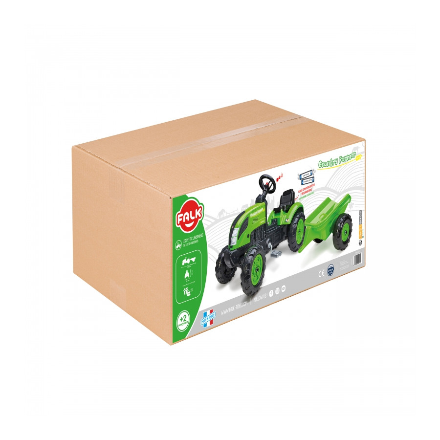Traktor na pedały z przyczepką Country Farmer / Falk