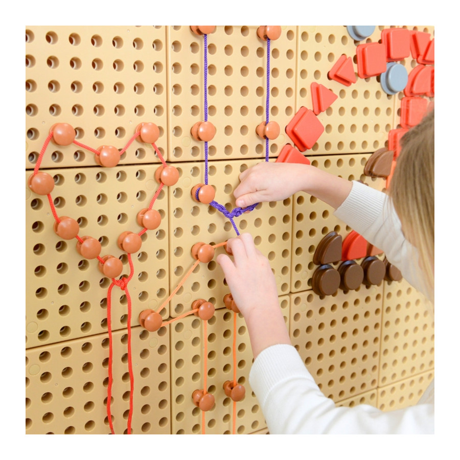 Zestaw sznurków i kołeczków do tablicy STEM 260 el. / Masterkidz
