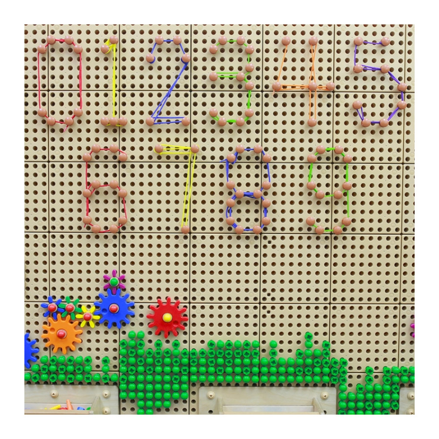Zestaw sznurków i kołeczków do tablicy STEM 260 el. / Masterkidz