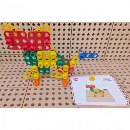 Zestaw geometrycznych kształtów do tablicy STEM 260 el. / Masterkidz