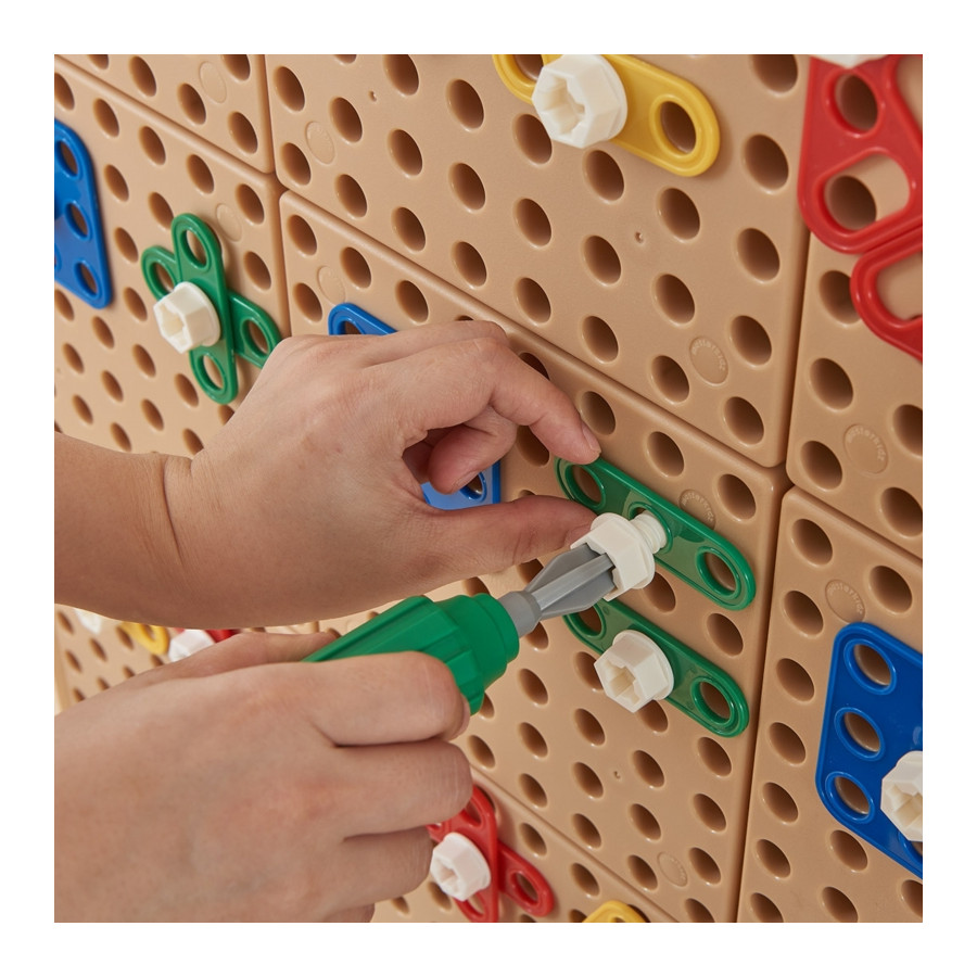 Zestaw geometrycznych kształtów do tablicy STEM 260 el. / Masterkidz