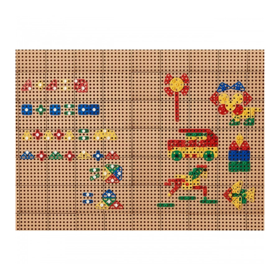 Zestaw geometrycznych kształtów do tablicy STEM 260 el. / Masterkidz