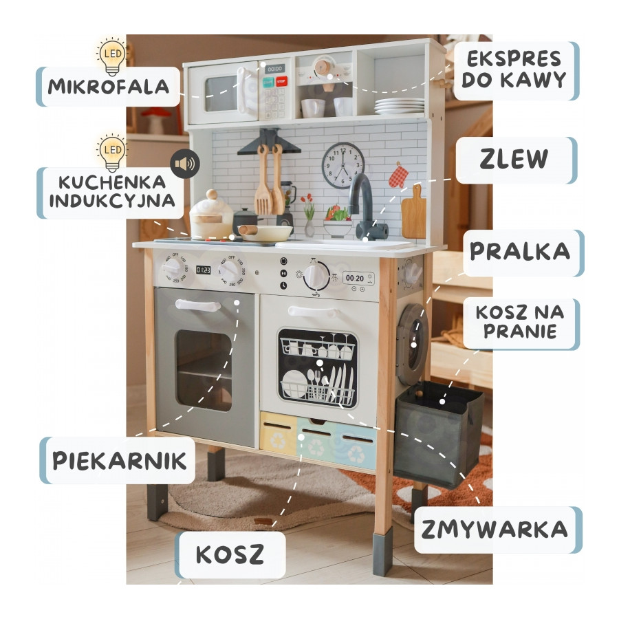 Interaktywna kuchnia z mapą świata i akcesoriami / Woopie
