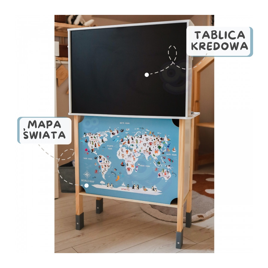 Interaktywna kuchnia z mapą świata i akcesoriami / Woopie