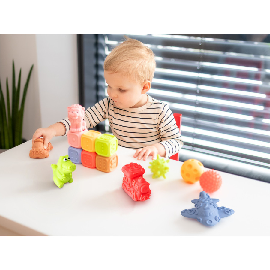 Sensoryczny zestaw edukacyjny Montessori 14 el. / Tullo