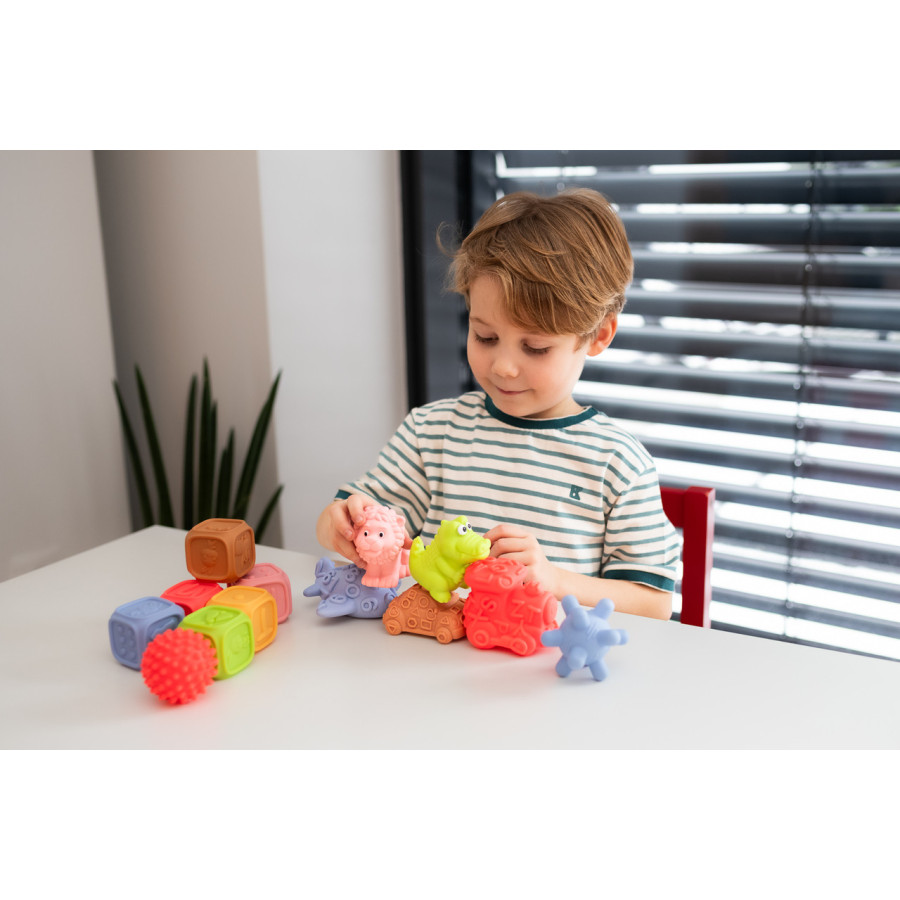 Sensoryczny zestaw edukacyjny Montessori 14 el. / Tullo