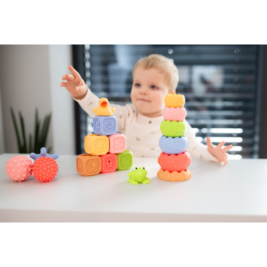 Sensoryczny zestaw edukacyjny Montessori 18 el. / Tullo