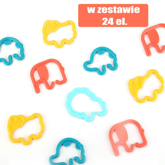 Gryzaki zwierzątka 24 szt. / Woopie