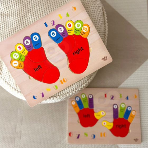 Edukacyjna układanka Stopy / Tooky Toy