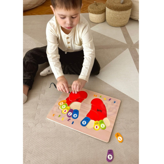 Edukacyjna układanka Stopy / Tooky Toy