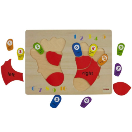 Edukacyjna układanka Stopy / Tooky Toy
