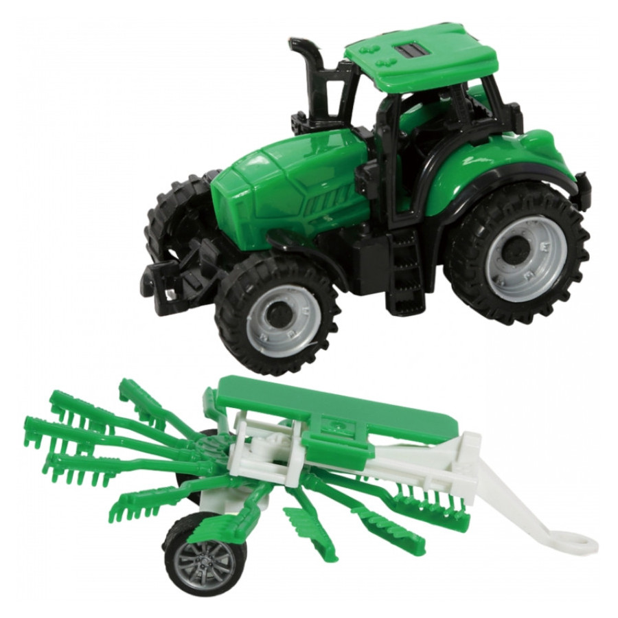 Traktor rolniczy ze zgrabiarką / Woopie Traktor rolniczy ze zgrabiarką / Woopie