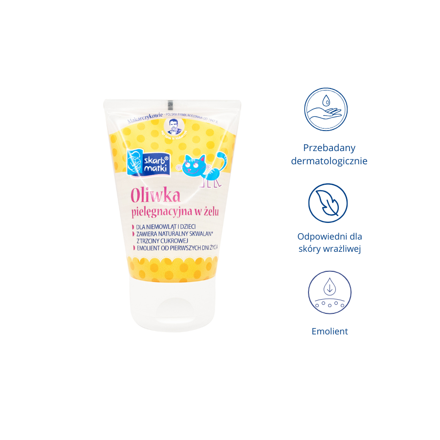 Oliwka w żelu z witaminą E dla niemowląt i dzieci 125 ml / Skarb Matki