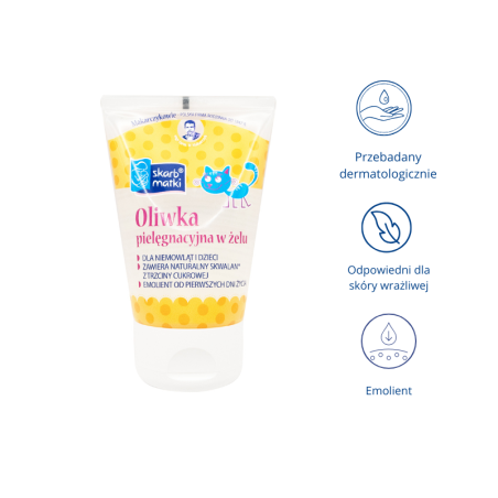 Oliwka w żelu z witaminą E dla niemowląt i dzieci 125 ml / Skarb Matki