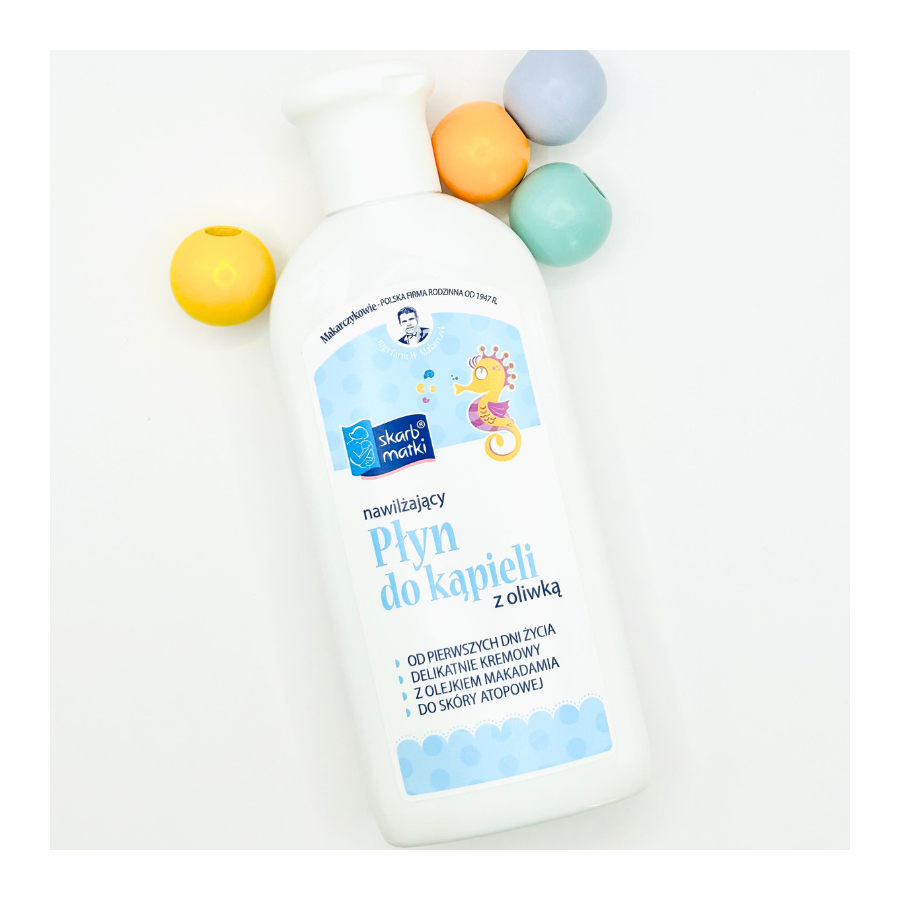 Płyn do kąpieli z oliwką dla niemowląt i dzieci 250 ml / Skarb Matki